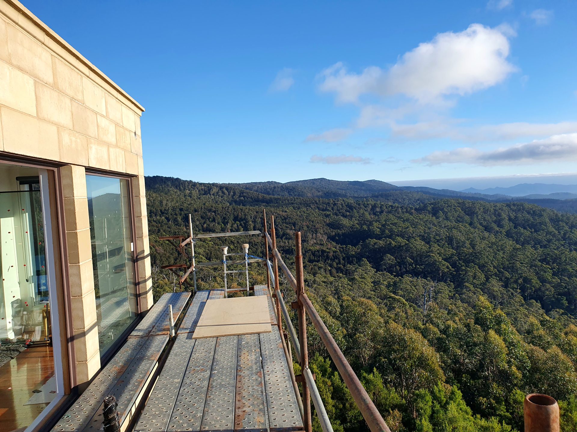 view from the scaffold
